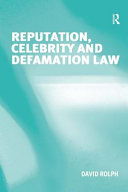 Reputation, celebrity and defamation law /