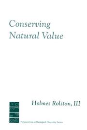 Conserving natural value /