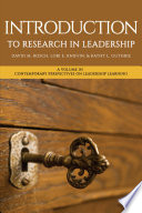Introduction to Research in Leadership.