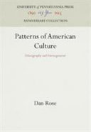 Patterns of American culture : ethnography & estrangement /