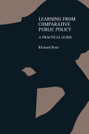 Learning from comparative public policy : a practical guide /