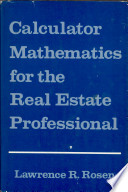 Calculator mathematics for the real estate professional /