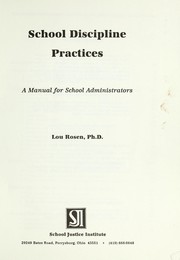 School discipline practices : a manual for school administrators /
