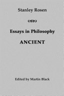 Essays in philosophy : ancient /