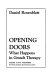 Opening doors : what happens in Gestalt therapy /