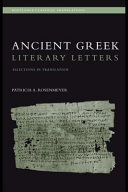 Ancient Greek literary letters : selections in translation /