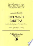 Five wind partitas : music for the Oettingen-Wallerstein court /