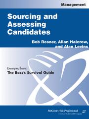 Sourcing and assessing candidates /