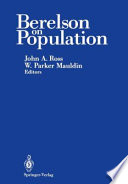 Berelson on Population /