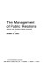 The management of public relations : analysis and planning external relations /