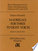 Madrigals for three to eight voices /