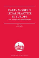 Authorities in Early Modern Law Courts /