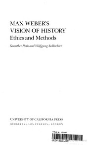 Max Weber's vision of history : ethics and methods /