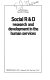 Social R & D ; research and development in the human services /