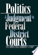 Politics and judgment in federal district courts /