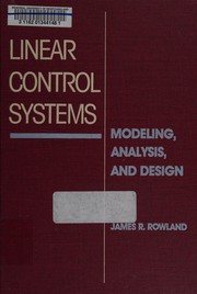 Linear control systems : modeling, analysis, and design /