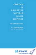 Geology of high-level nuclear waste disposal : an introduction /