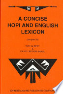 A concise Hopi and English lexicon /