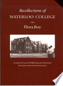 Recollections of Waterloo College /