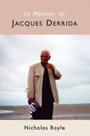 In memory of Jacques Derrida /