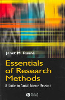 Essentials of research methods : a guide to social research /