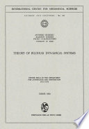 Theory of bilinear dynamical systems : course held at the Dept. for Automation and Information, July 1972 : Udine 1972 /