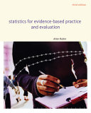 Statistics for evidence-based practice and evaluation /
