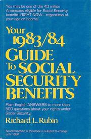 Your 1983/84 guide to social security benefits /