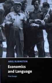 Economics and language : five essays /