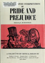 Twentieth century interpretations of Pride and prejudice ; a collection of critical essays /