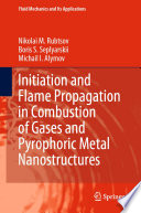 Initiation and Flame Propagation in Combustion of Gases and Pyrophoric Metal Nanostructures /