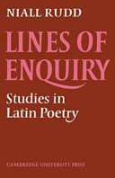 Lines of enquiry : studies in Latin poetry /