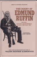 The diary of Edmund Ruffin /