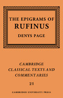 The epigrams of Rufinus /