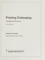 Printing estimating : principles and practices /