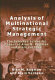 Analysis of multinational strategic management : the selected scientific papers of Alan M. Rugman and Alain Verbeke /