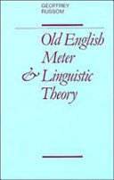 Old English meter and linguistic theory /