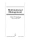Multinational management /