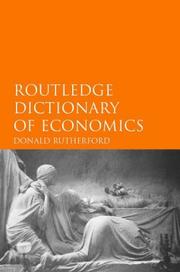 Routledge dictionary of economics /