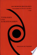 Typologien und Schichtenlehren ; Bibliographie des internationalen Schrifttums bis 1970 /