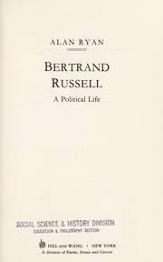 Bertrand Russell : a political life /