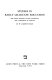 Studies in early graduate education : the Johns Hopkins, Clark University, the University of Chicago /