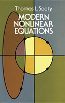 Modern nonlinear equations /