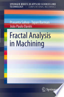 Fractal analysis in machining /
