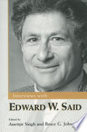 Interviews with Edward W. Said /