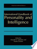 International Handbook of Personality and Intelligence /