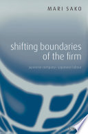 Shifting boundaries of the firm : Japanese company-Japanese labour /