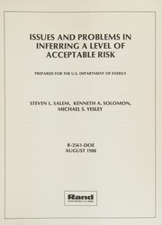 Issues and problems in inferring a level of acceptable risk /