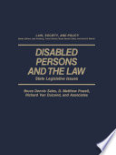 Disabled persons and the law : state legislative issues /