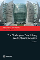 The challenge of establishing world-class universities /